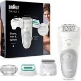Braun Silk-Épil 5 Epilasyon / Tüy Çıkarıcı Için Kadın Epilatörü, Tıraş Makinesi Için Aparatlar, Vücut Için Düzelticiler ve Masaj, Çanta, 5-625, Beyaz/gri