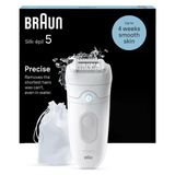 Braun Silk-Épil 5 Kadın Epilatörü, Uzun Süreli Epilasyon İçin Tüy Çıkarıcı, Bayan Tıraş Makinesi, Su Geçirmez - Dahil. Çanta - 5-011,