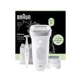 Braun Silk Épil 7, Kadın Epilatörü, Tüyleri Kolay Almak İçin Geniş Başlık, Islak Ve Kuru, Uzun Ömürlü Pürüzsüz Cilt - Tıraş Aparatı, Düzeltme Aparatı Ve Bikini Düzeltici Dahil - 7-241, Gümüş siyah