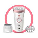 Braun Silk-épil 9 9730 SensoSmart Beyaz 2'si 1 Arada Epilatör