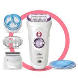 Braun Silk-épil 9 9735 SensoSmart Beyaz 3'ü 1 Arada Epilatör