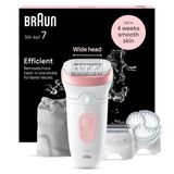 Braun Silk·épil 7 Islak Ve Kuru Epilatör Se7‑060 - 40 Cımbız, Smartlight, Şarj Edilebilir, Hassas Ciltler İçin, Tıraş Başlığı, Kesme B