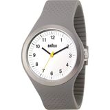 Braun Spor Saat Erkek Saati Silikon Kayışlı Analog Japon Kuvars Hareketi Bn0111whgyg