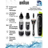 Braun Su Geçirmez Islak Kuru Erkek Bakım Seti Saç Sakal Şekillendirici ve Losyon Model: MGK3440 - Siyah