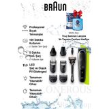 Braun Su Geçirmez Yıkanabilir Duşta Kullanılabilir Erkek Bakım Tıraş ve Saç Şekillendirici + Losyon