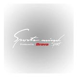 Brava Sports Mind Oto Sticker 30 cm x 11 cm yazı 118