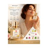 BRAVASİP Golden (GOLD) Essence Kadın Parfümü 50 ml Eau de Parfum | Premium Kalıcı Çiçeksi Amber Misk Bal Bergamot Gül Yasemin