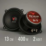 Brave 13Cm Amfi Tipi 400W 60Rms Midrange Hoparlör Takımı