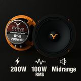Brave 20cm Amfi Tipi 200w 100rms Midrange Hoparlör Takımı 2026 Özel Seri