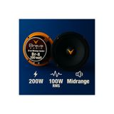 Brave 20cm Amfi Tipi 200w 100rms Midrange Hoparlör Takımı Br-8