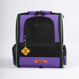 BRAVE PAWS YIKANABİLİR KEDİ VE KÖPEK ÇANTASI PLASTİK FİLELİ PİRAMİT MODEL MOR
