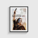 Braveheart (1995) Film Posteri Tablo Çerçeveli Poster Duvar Dekorasyonu - 30 x 40 - Siyah Çerçeveli