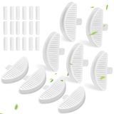 Bravelk Kablosuz ve Pille Çalışan Kedi Su Çeşmesi için Cat Su Çeşmesi Filtreleri 74 oz/2L, 9 Paket Yedek Filtre ve 18 Paket Yedek Filtre Süngerleri 74oz/2L Otomatik Kedi Su Sebili için