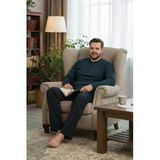 Bravie Erkek Büyük Beden Pijama Takımı 9751 Lacivert
