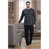 Bravie Erkek Büyük Beden Pijama Takımı 9757 Koyu Renkler
