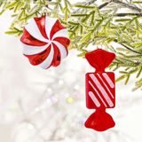 Bravo Asılabilir Yılbaşı Yeniyıl Ağacı Süsü Dev Şekerler Christmas New Year Giant Candies Gift Ornaments