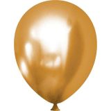 Bravo Helyuma Uyumlu Gold Altın Krom Balon Mirror Balon 12 inç 50 Adet Gold Altın Balon 12 inch