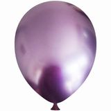 Bravo Helyuma Uyumlu Mor Krom Balon Mirror Balon 12 inç 5 Adet Krom Mor Balon 12 inch