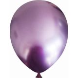 Bravo Helyuma Uyumlu Mor Krom Balon Mirror Balon 12 inç 50 Adet Krom Mor Balon 12 inch