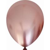 Bravo Helyuma Uyumlu Pembe Krom Balon Mirror Balon 12 inç 50 Adet Krom Pembe Balon 12 inch