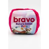 Bravo Natura Cotton Baby Fuşya 402 %100 Pamuk Koton Bebek ve Amigurumi Punch Panç El Örgü İpi 50 Gr 130 Mt