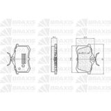 Braxis Aa0020 Arka Fren Balatası Golf Iv Bora Audi A1 A3 A4 A6 A8 Altea Cordoba Ibiza Iıı Iv V Megane Iı Iıı Me 1343514