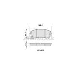 Braxis Aa0051 Ön Fren Balatası Nissan Qashqai 2007 2012 Trail 2008 2011 Renault Koleos 2.0 Dcı D1060jd00a