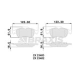 Braxis Aa0068 Arka Fren Balatası Connect 1.8tdcı 02-laguna Iı Iıı Latitude Espace Iv Vectra C Nissan Primera 7701207996
