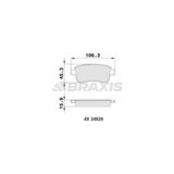 Braxis Aa0087 Arka Fren Balatası Clio V Fluence Megane Iıı Iv Grand Scenic Iıı 1.4 1.6 2.0 16V 1.5Dcı 08> Otomatik El F 22613Rn
