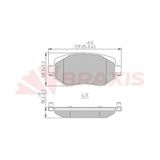Braxis Aa0668 Ön Fren Balatası Renault Megane Iv 1.2 Tce 1.3 Tce 1.5 Dcı 1.6 16v 2016- 410603407r