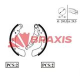 Braxis Ac0054 Arka Fren Balatası Pabuç İnce Tip Corsa B Astra F 91044800