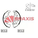 Braxis Ac0065 Arka Fren Balatası Pabuç Fiesta Iv V 95-08 Fusion 02- Ford Ka Puma 1.6 97-02 Mazda Iı 03- 1417551