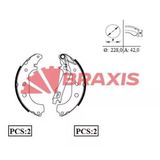 Braxis Ac0069 Arka Fren Balatası Pabuç Grande Punto Linea 1.3 D Multijet 1.4 06 07>Corsa D 4241N8