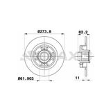 Braxis Ad0003 Arka Fren Disk Aynası Abs Sensör Halkası Iıe Grand Scenic 1.5dcı 1.6 1.9 Dcı 2.0 03 7701208230