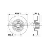 Braxis Ad0032 Rulmanlı Arka Fren Disk Aynası Abs Sensör Halkası Hariç Megane Iı Clio Iıı Modus 1.2 1.4 1.5dcı 1.6 1.8 1.9dcı 2.1 7701207823