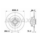Braxis Ad0164 Ad0164 Arka Fren Disk Aynası Sensör Halkası Iıe Megane Iı Sw 1.4 1.5Dcı 1.6 1.9Dcı 2.0 2.0Dcı 09 03-Scenic 7701207898