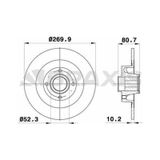 Braxis Ad0164 Arka Fren Disk Aynası Sensör Halkası Iıe Megane Iı Sw 1.4 1.5dcı 1.6 1.9dcı 2.0 2.0dcı 09 03-scenic 7701207898