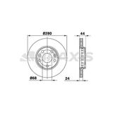 Braxis Ae0064 Ön Fren Disk Aynası Fluence Megane Iıı Iv Scenic Iıı Laguna Iıı Duster 1.2 1.4 1.5dcı 1.6 2.0 5 Bıj 402060010r