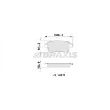Braxis Arka Fren Balatası Fluence 09> Megane Iıı 09> Megane Iv 15> Grand Scenıc Iıı 09> Clıo V 20> Captur Iı 20> 1.0 Tce 1.2 Tce 1.3 Tce 1.5 Dcı 1.6 Sce