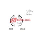 Braxis Arka Fren Balatası Pabuc Hyundaı Accent Era 06-11 Kıa Rıo 06-11 Kampana Tıp (Abs Sız)