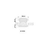 Braxis On Fren Balatası Megane Iı Scenıc Iı 1.4 / 1.5Dcı / 1.6 / 1.9Dcı / 2.0 Kangoo 1.9Dcı 01>
