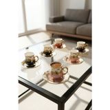 Braxton 6 Kişilik Porselen Kahve Fincan Takımı - 90 ml