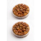 Brazil Kasim Sukkari Rutab Duble Taze -yaş Hurma 1 kg Tabak Hurma Yumuşak 500gr*2 Paket Set