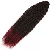 Brazilian Afro Dalgası Saç - Siyah / Kızıl Ombreli Brazilian-T/Bug