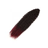 Brazilian Afro Dalgası Saç - Siyah / Kızıl Ombreli