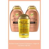 Brazilian Keratin Smooth 2’li Şampuan + Argan Oil Saç Bakım Yağı Seti