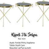 Brc Zigon Küpe13399 Model Metal Bakır roSa renk ayak Siyah Kırılmaz cam El Yapım