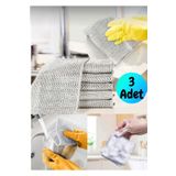 BRE HOME 3 Adet inox cift katlı bulaşık ovma teli banyo mutfak temizleme kir pas lekeleri çıkarma