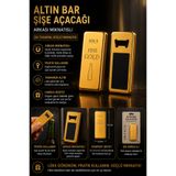 BRE HOME Altın Bar Şişe Açacağı Mıknatıslı | Metal Gold Külçe Tasarım, Buzdolabı Magneti, Ergonomik Kapak Açacağı, Hediyelik