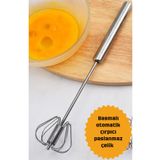 BRE HOME Paslanmaz çelik Basmalı otomatik çırpıcı 30 cm